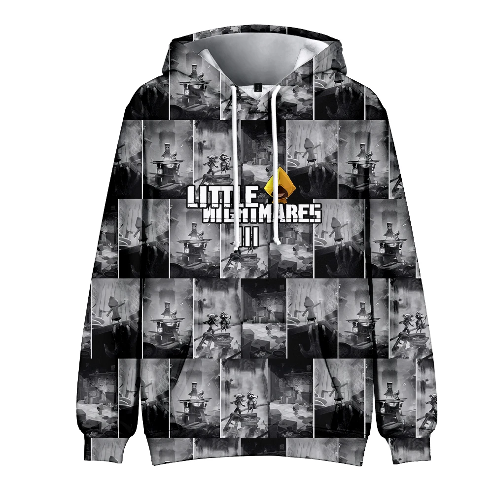 Little Nightmares 3 Hoodie Anime Cartoon Long Sleeve Man Woman Hooded Sweatshirt Harajuku Streetwear  New Games 3D Clothes