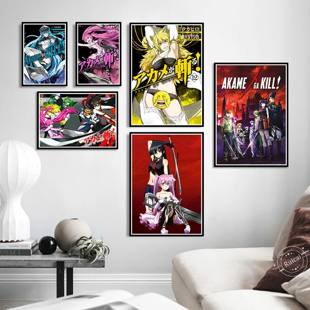  Akame Ga Kill Esdeath Anime Poster Canvas Wall Art