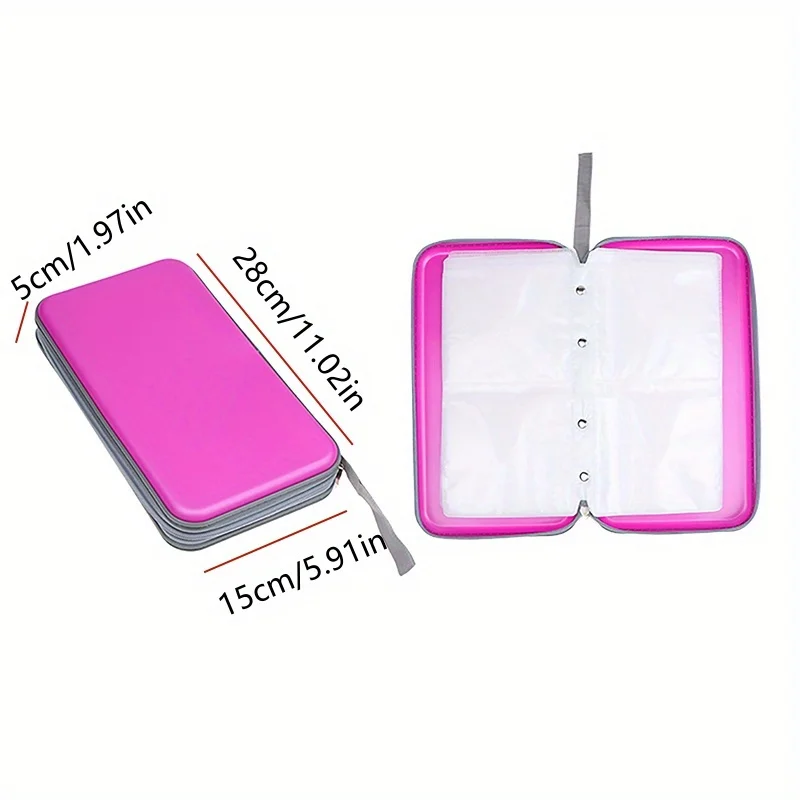 80 CD/DVD Clear Plastic Storage Case Durable & Portable For Home/Office/Travel Multi-Color Options