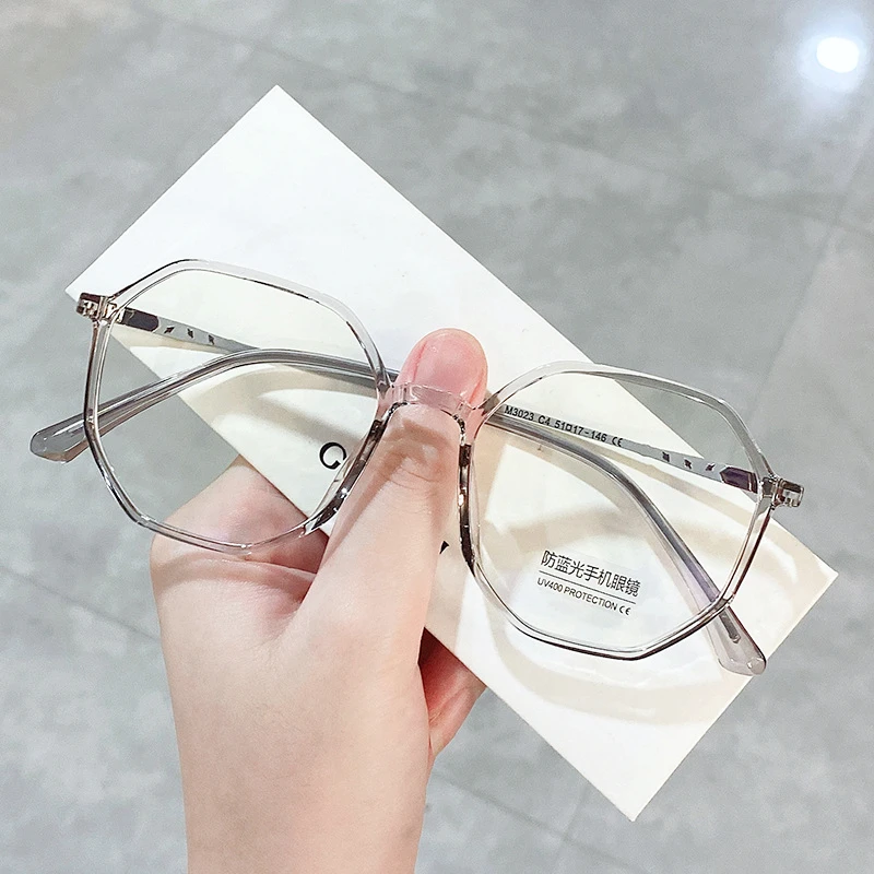 

Anti Blue Light Myopia Transparent Computer Glasses Frame Women Men Round Eyewear Blocking Glasses Optical Spectacle Eyeglass