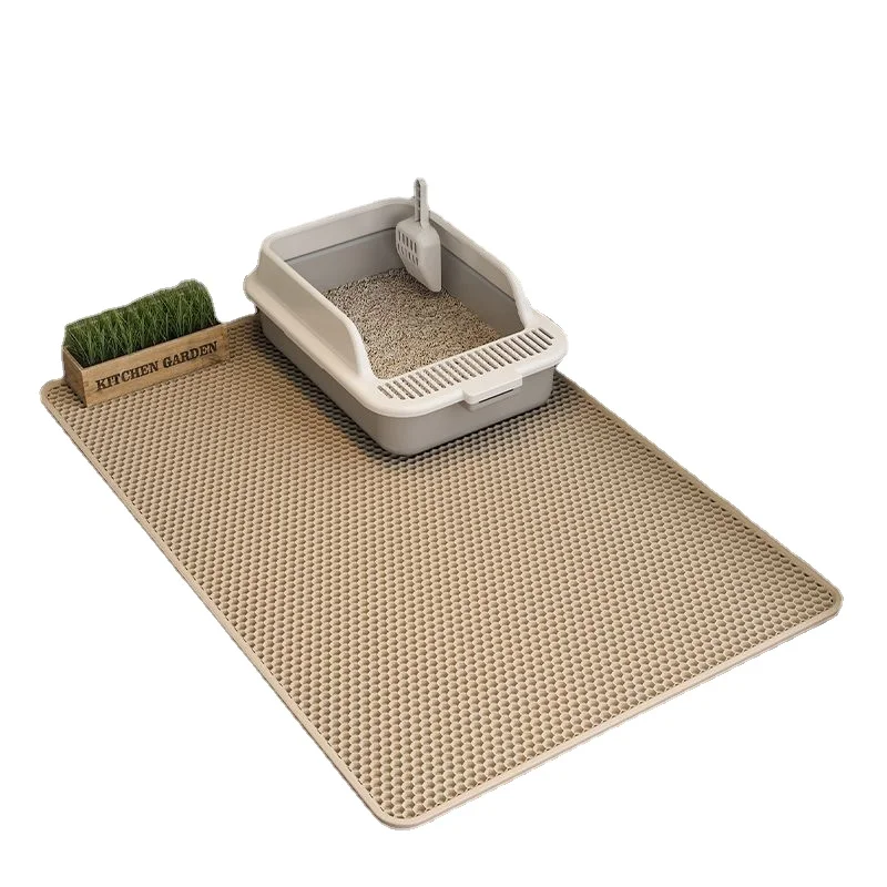 Cat litter pad TOUA Choice Double Layer EVA Cat Litter Pad Bed Cats Large 75cm Waterproof Sand Basin Filter Kitten Dog Pet Products Accessories