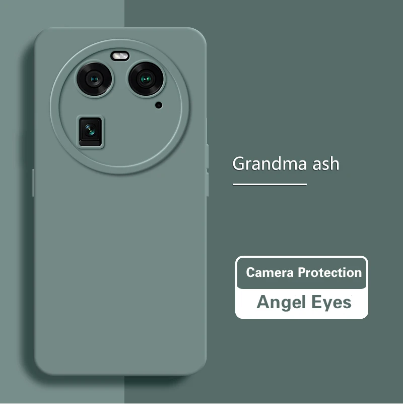 High-Quality Liquid Silicone Phone Case with Camera Protection and Angel Eyes Design