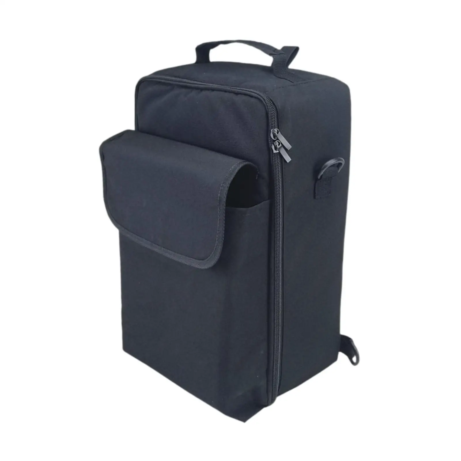Gaming Console Backpack Carrying Bag Dustproof Zippered Pocket Shoulder Bag Travel Carrying Case for Power Cords Cards Laptop