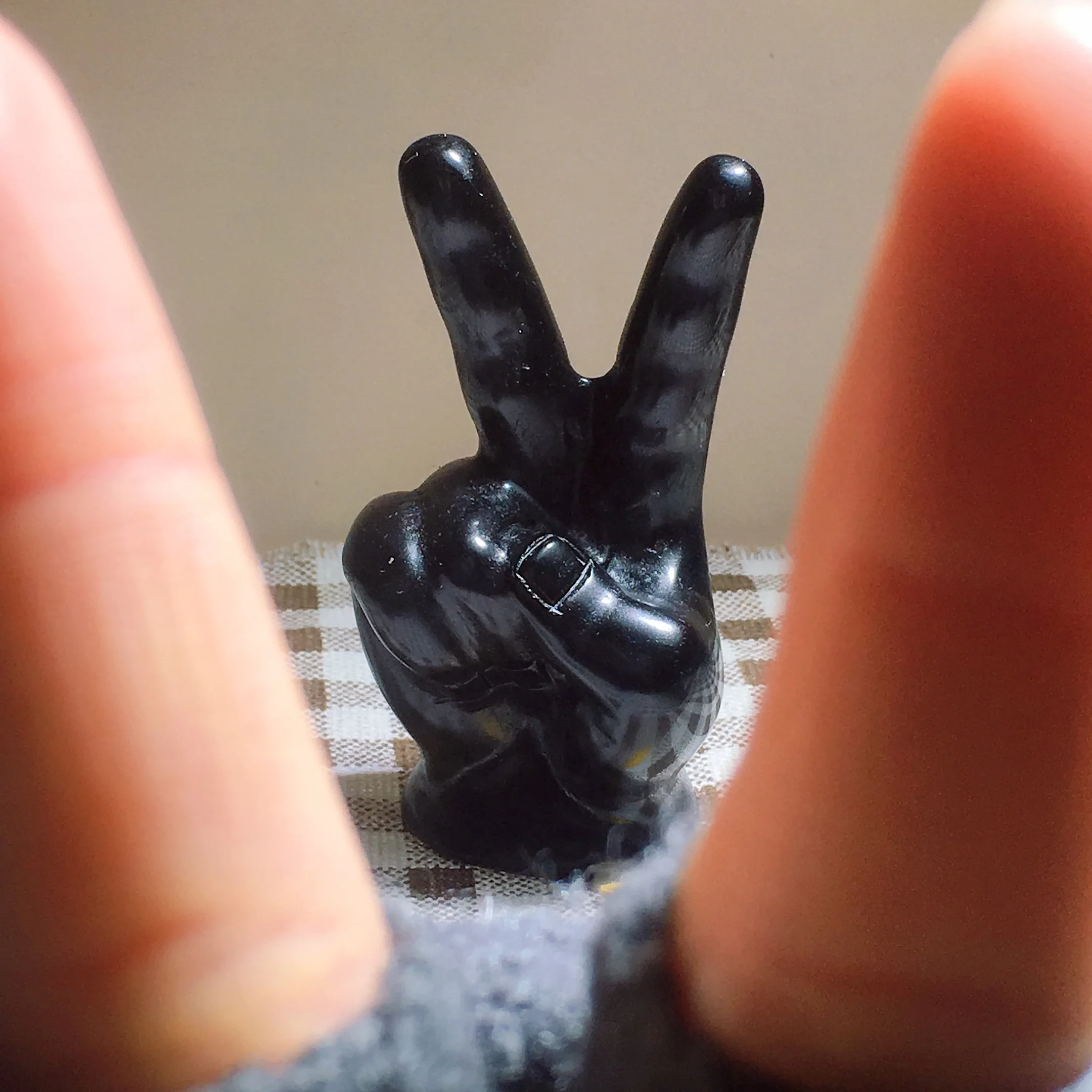 Black Obsidian Finger 2555