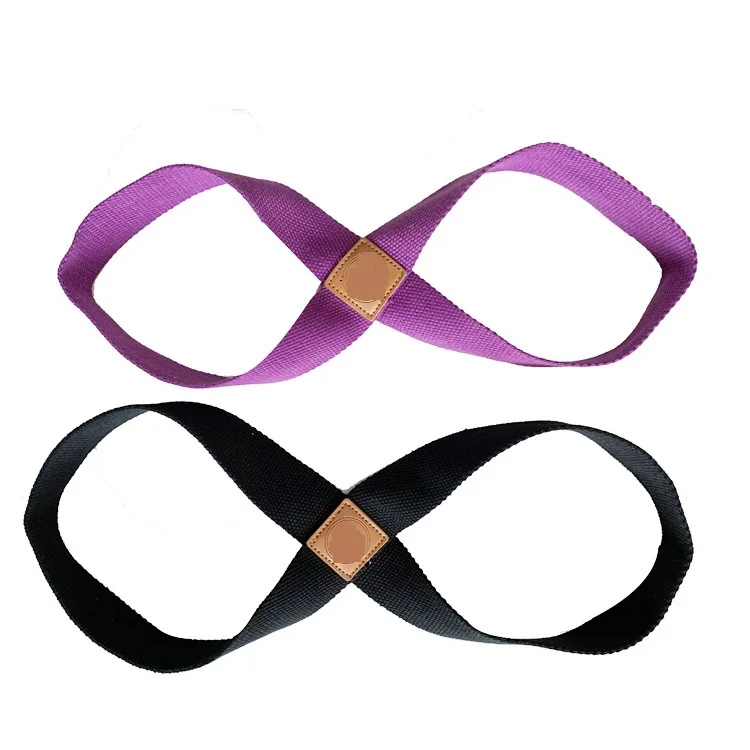 Wholesale  8  Yoga Exercise Infinity Yoga Stretch Strap Cotton Strap
