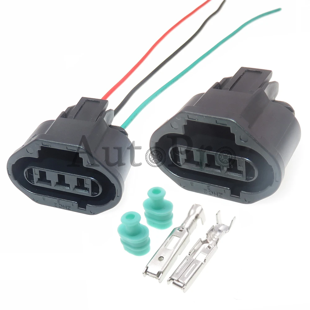 

1 Set 3 Hole Starter Auto Waterproof Connectors 7283-1334-30 Car Wiring Terminal Socket Automobile Modification Plug