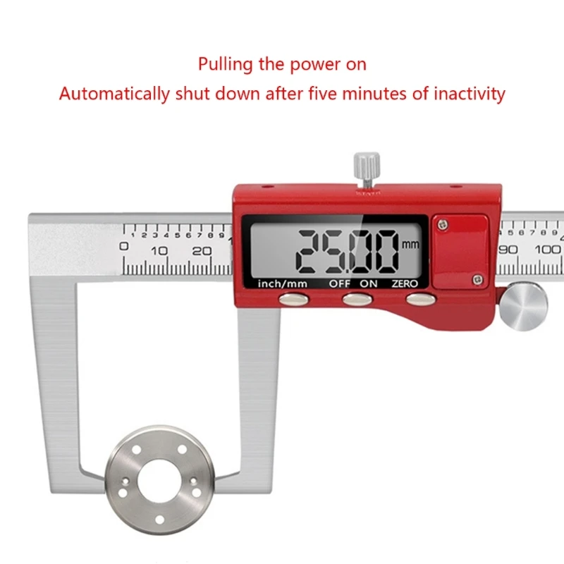 

O50 Stainless Measuring Tool 0-150mm Digital Brake Disc Rotor Gauge Caliper Inch MM Conversion LCD Electronic Caliper Micrometer