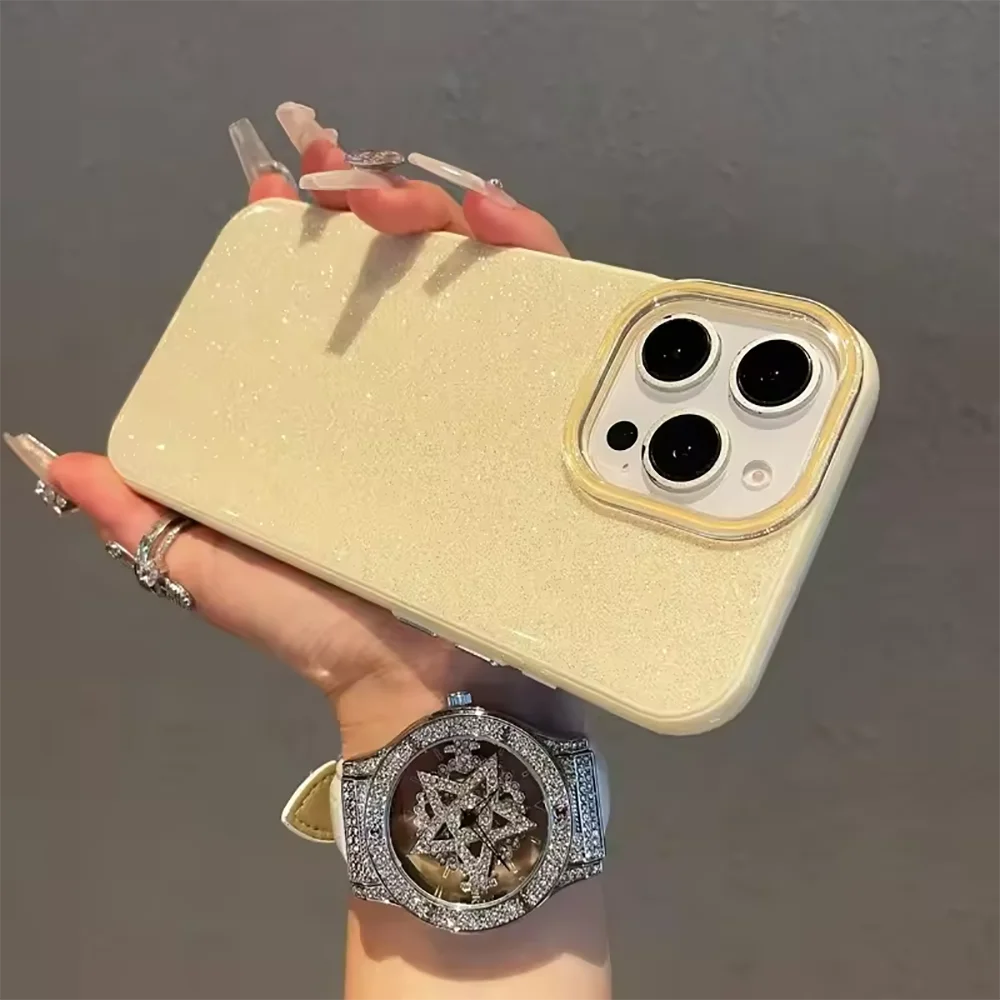 Luxury Hybrid Glitter Candy Color Silicone Soft PC Phone Case