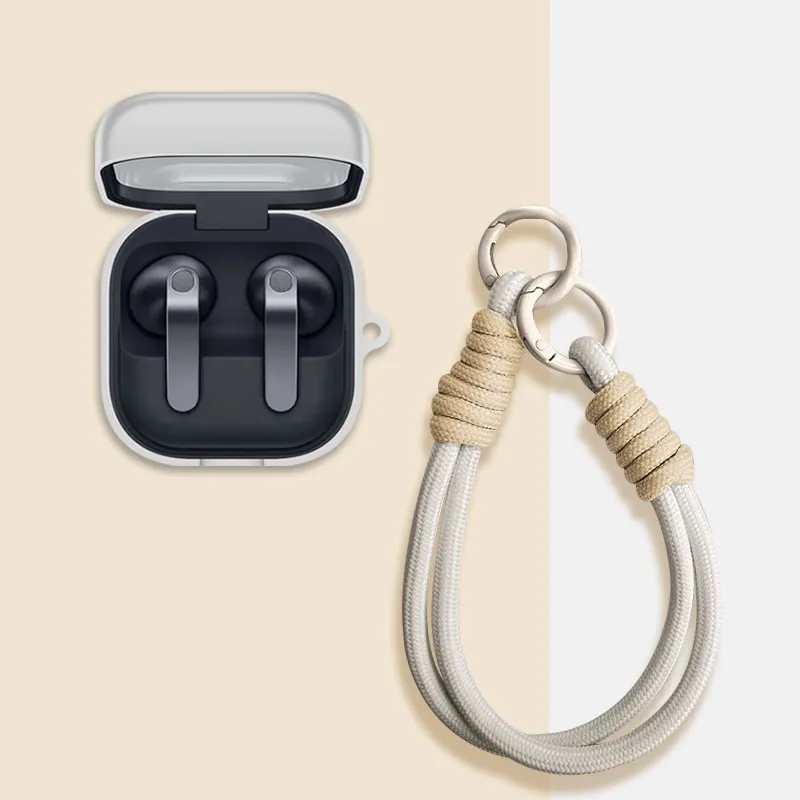 Silicone Earphone Case with Keyring and Wrist Lanyard