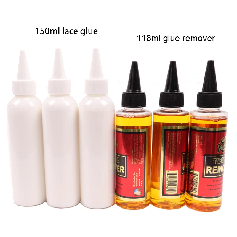 New Lace Glue Waterproof Hair Extension Glue And Wig Remover Big Bottle Remover For Hair Yellow For Adhesives