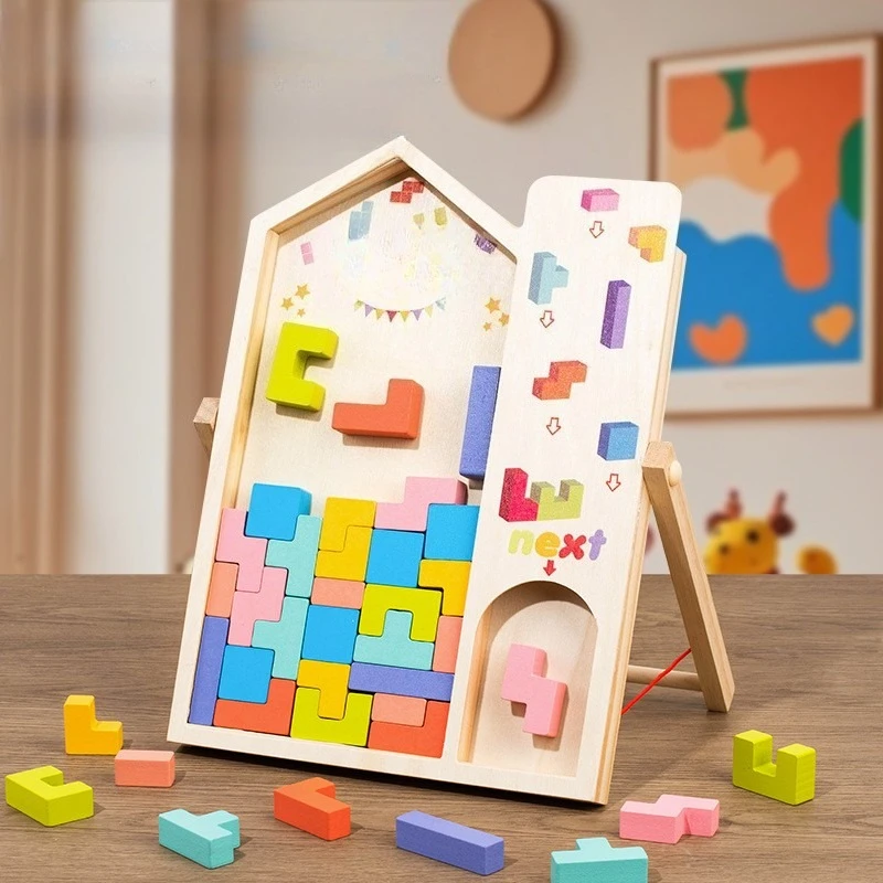 Interactive 3D Wooden Puzzle Blocks for Early Childhood Development