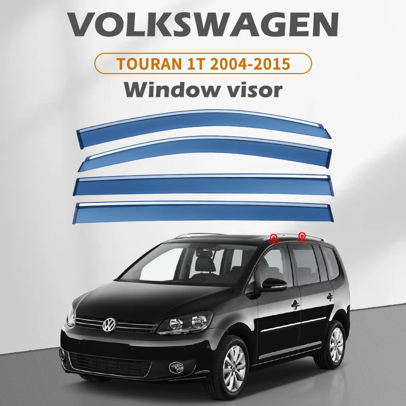 Window Visor For Volkswagen Touran 1T 5T 2004-Today Auto Door Visor  Weathershields Window Protectors - AliExpress