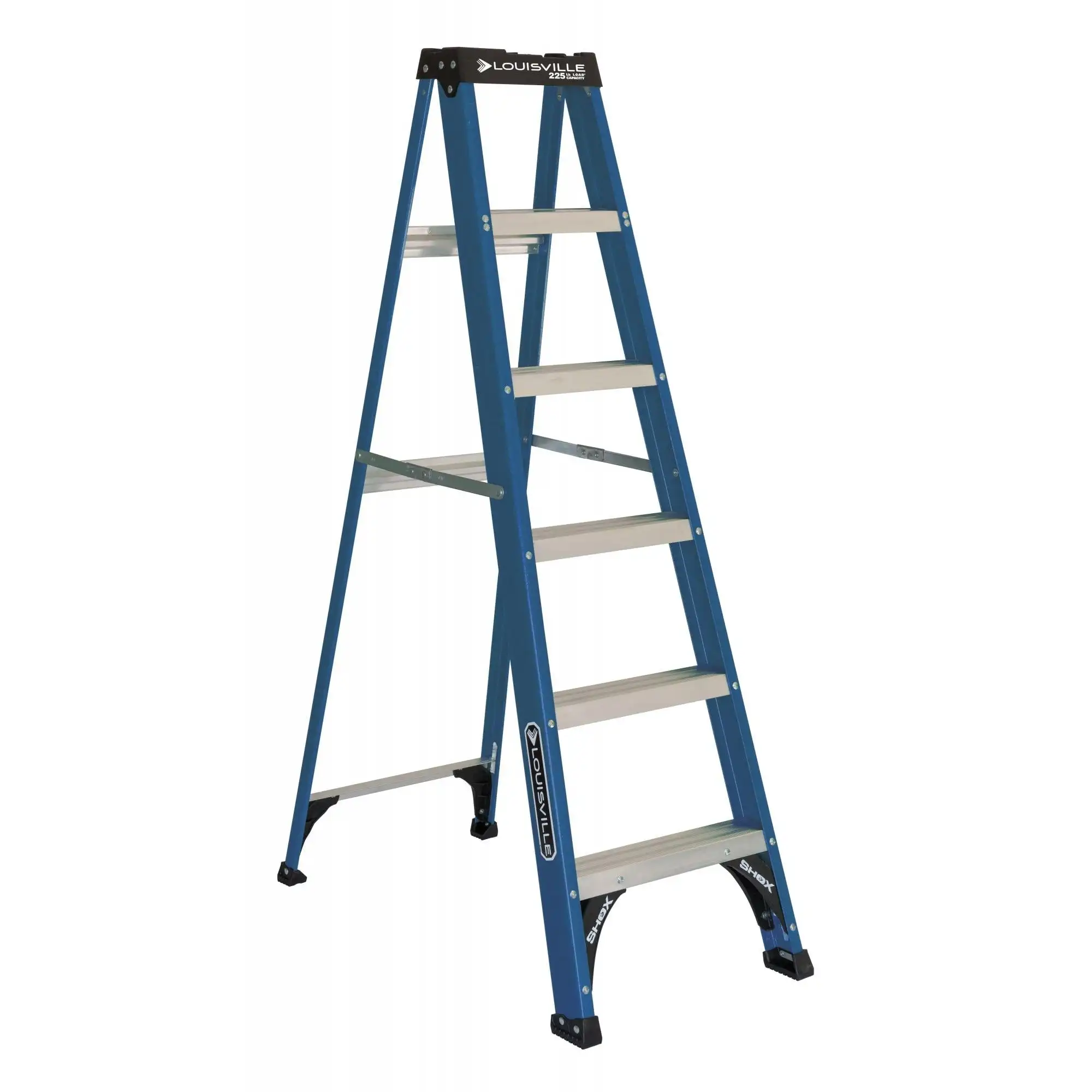 

Ladder 6 ' Fiberglass Step, 10' Reach, 225-lb, Load Capacity,