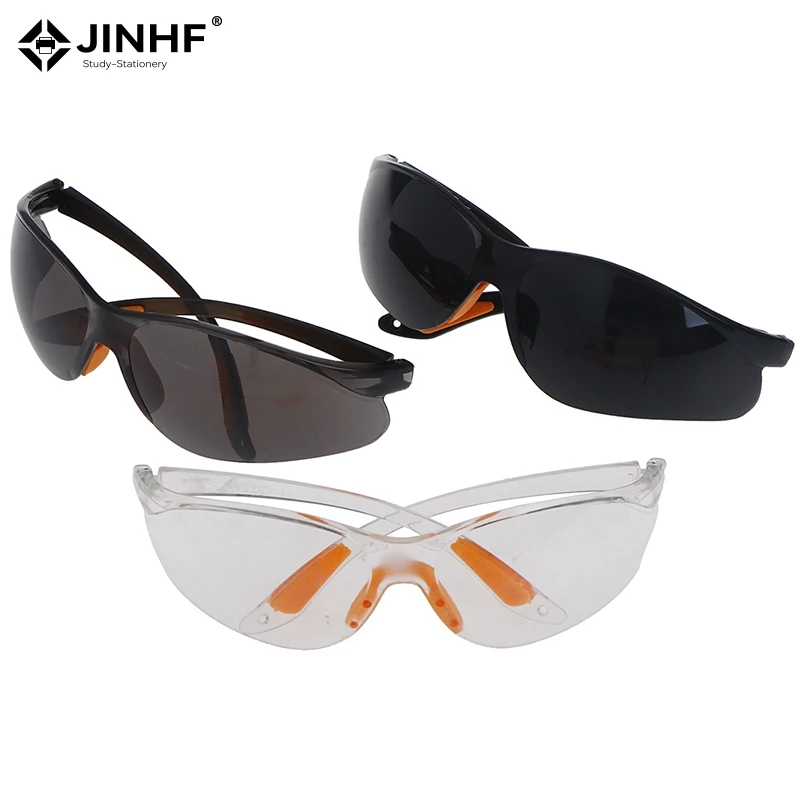 

1pc Lab Work Safety Eye Protective Glasses PC Material Anti Impact Wind Dust Proof Goggles Safety Riding Clear Glasses