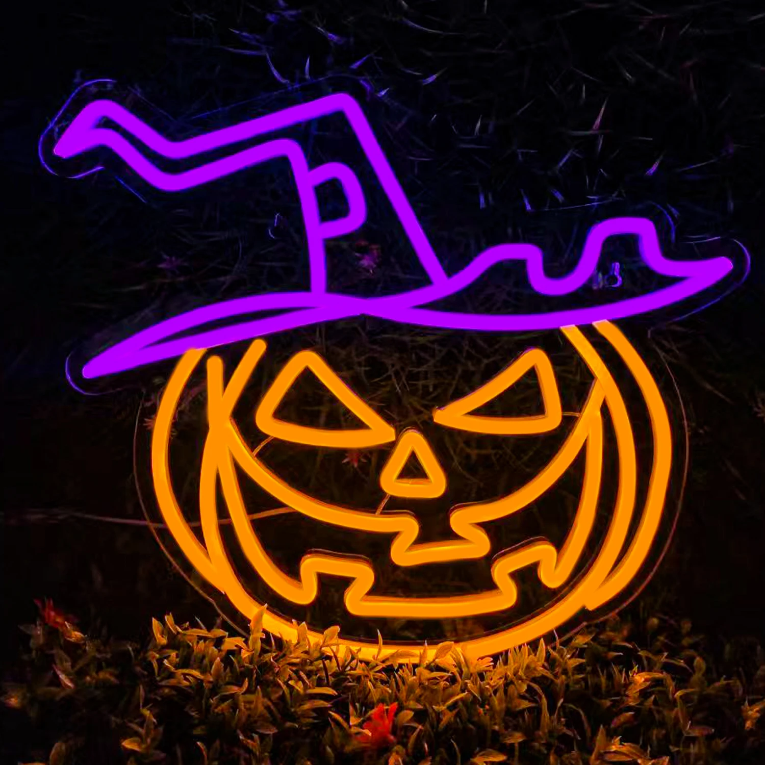 Description Picture 3 of itemHalloween Neon Sign Halloween Party Decorations Dimmable Led Light Neon Sign For Home Bar Room Spooky Wall Decor Halloween Gift