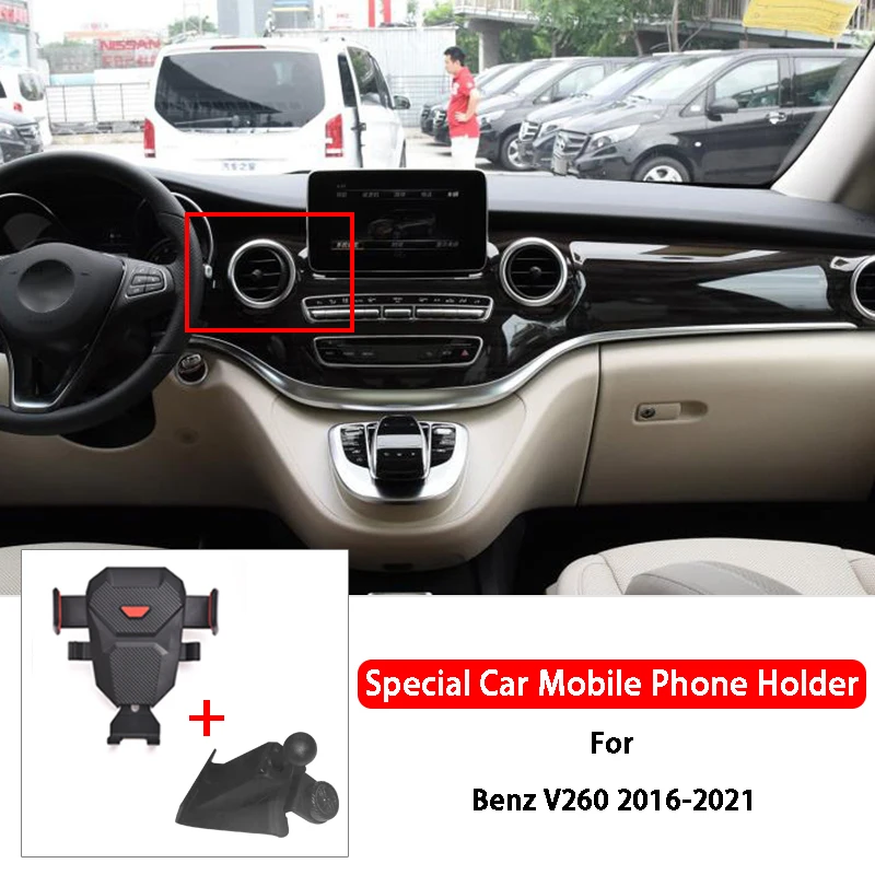 

Car Mobile Phone Holder Navigation Bracket Dashboard Mobile Phone Stand For Benz V260 W639 AMG 2016-2021 Car Accessories