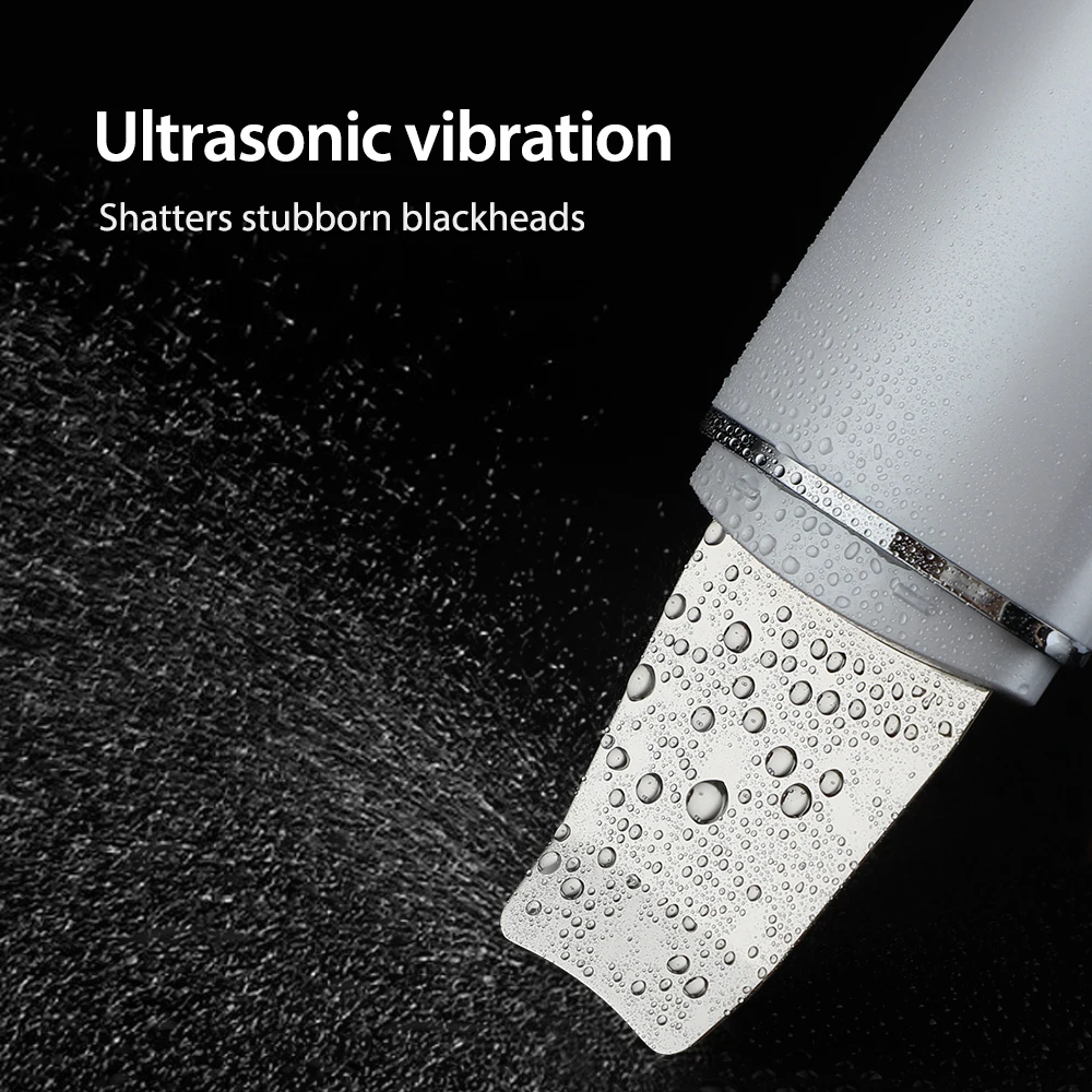 Ultrasonic Skin Scrubber Vibration Face Spatula Blackhead Remover Shovel Clean Cavitation Peeling Facial Lifting Skin Care Tools