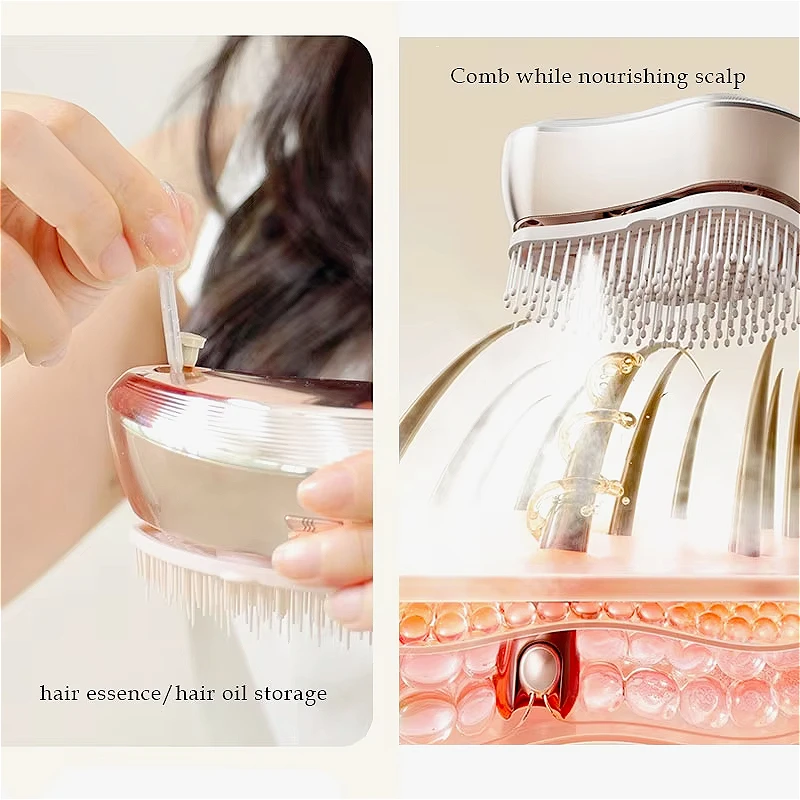 Electric massage comb double massage scalp vibration massager for nourishing hair and preventing hair loss treatment