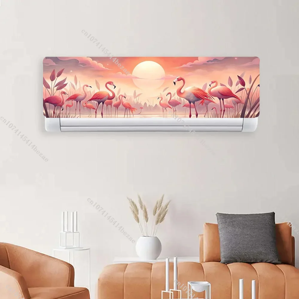 Small Animal Silhouette Pattern Hanging Air Conditioner Sticker Creative Self-adhesive Protective Film self adhesive stickers vinyl stickers