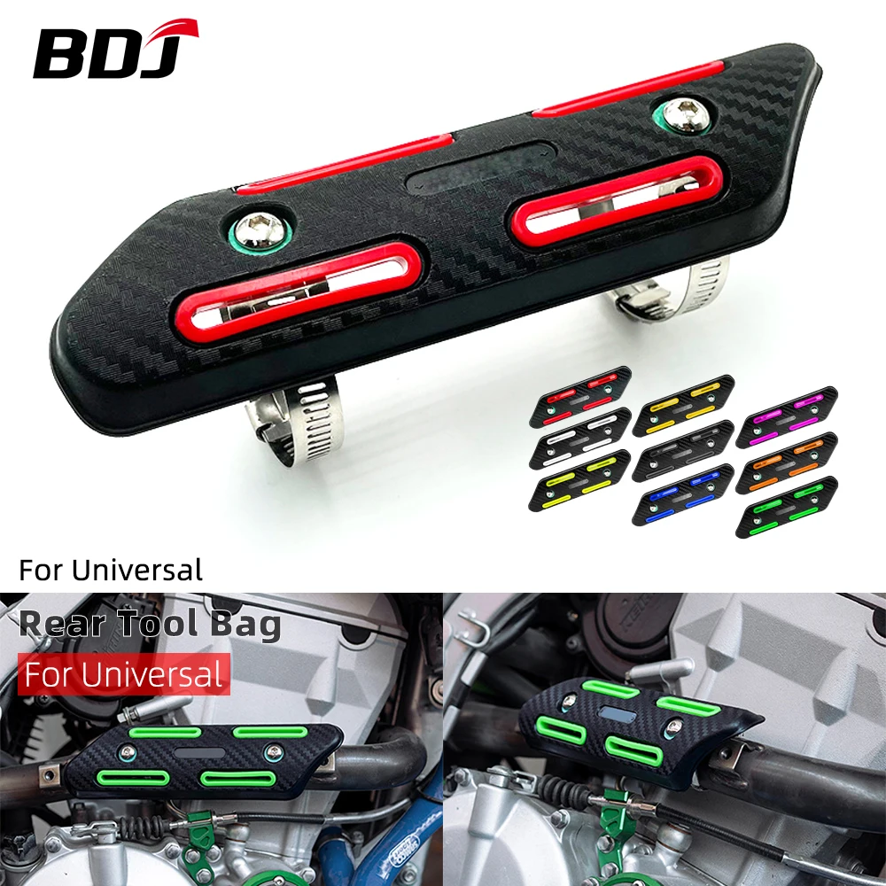 

BDJ Universal Exhaust Pipe Shield ABS Plastic Heat Anti-scalding Guard Exhaust Link Pipe Cover For Motorcycle Off Road Vehicle
