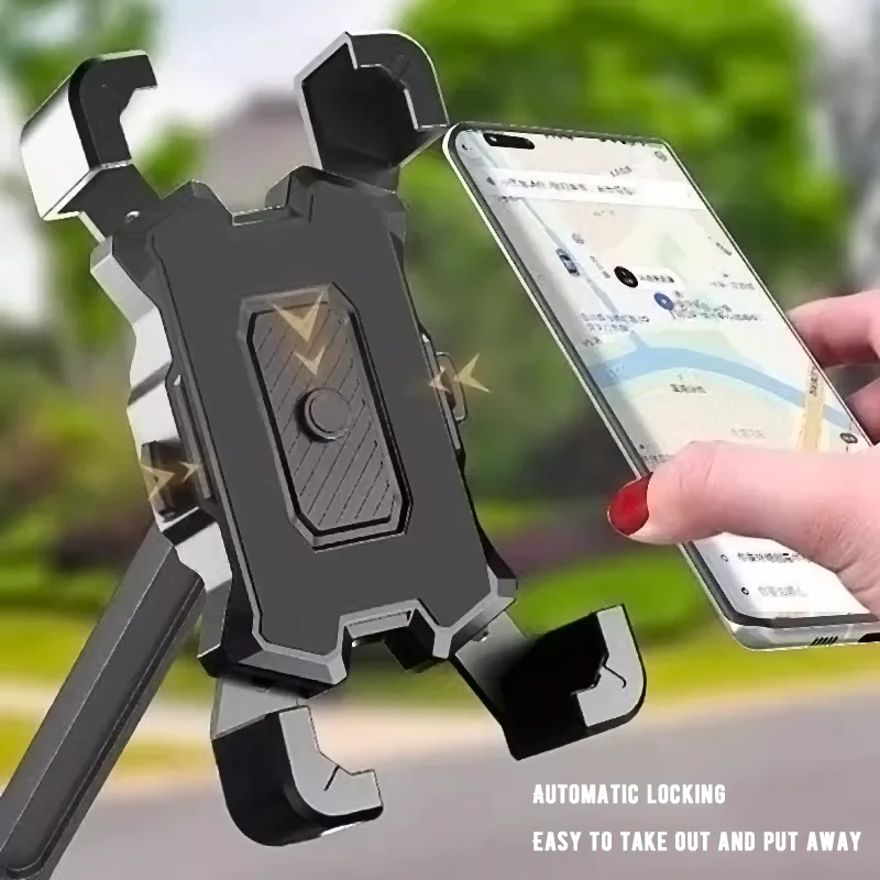 360° Rotatable Electric Bicycle Phone Holder for iPhone Samsung Xiaomi Riding MTB Bike Moto Motorcycle Stand Bracket Mount