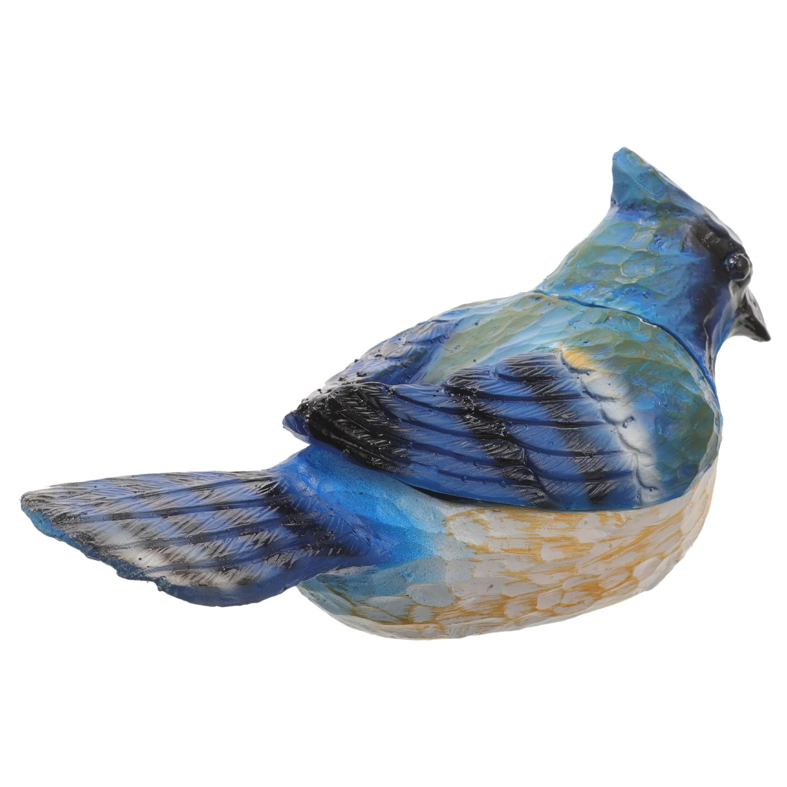 

Bird Hide A Key Outdoor Waterproof Key Hiders Safe Storage Lock Box Key Saving Holder Blue