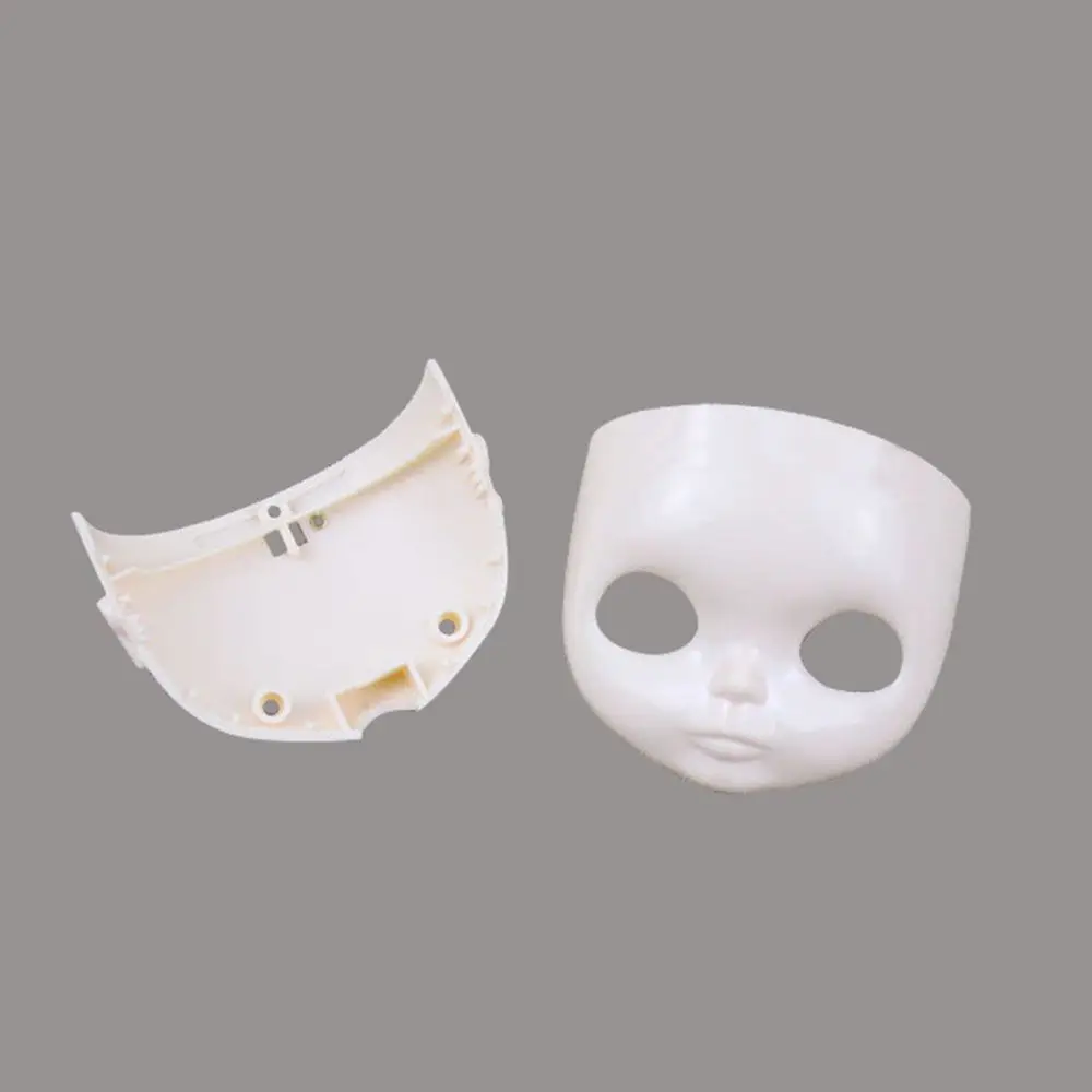 1/6 Blyth DIY Doll Factory Dolls Faceplate With Backplate 30cm Plastic Blyth No Makeup Face and Screw Toys Accessories