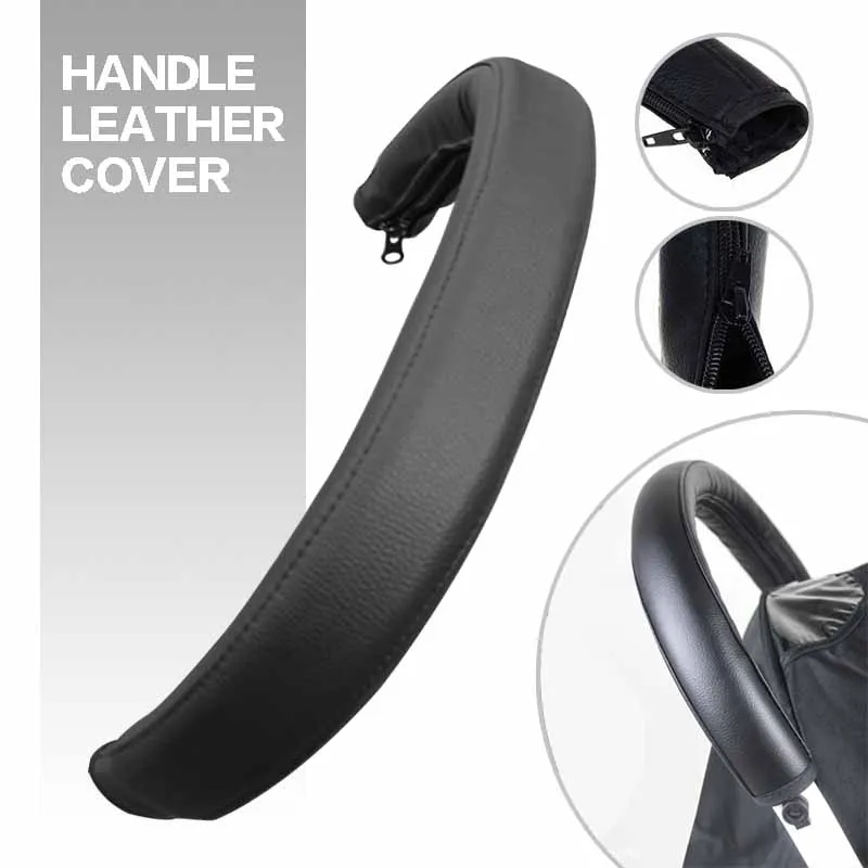 

Handle Bar Accessories PU Leather Protective Grip Case Cover Baby Pram Stroller