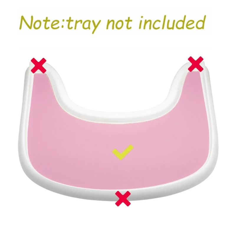  높은 의자 실리콘 매트를 위한 플레이스매트  높은 의자 트레이 액세서리 15인치 Dropship