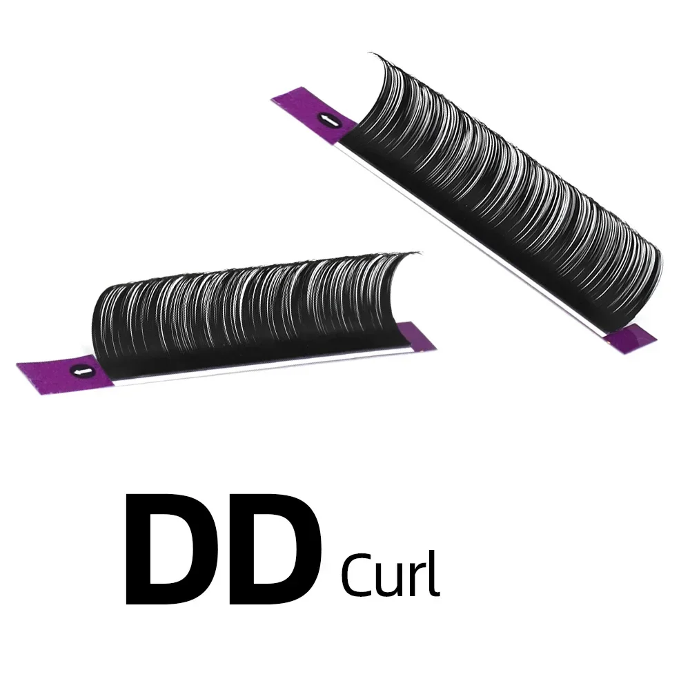 16Rows Faux lash individual eyelash extension lashes dark black matte for professionals soft natural eyelash extension