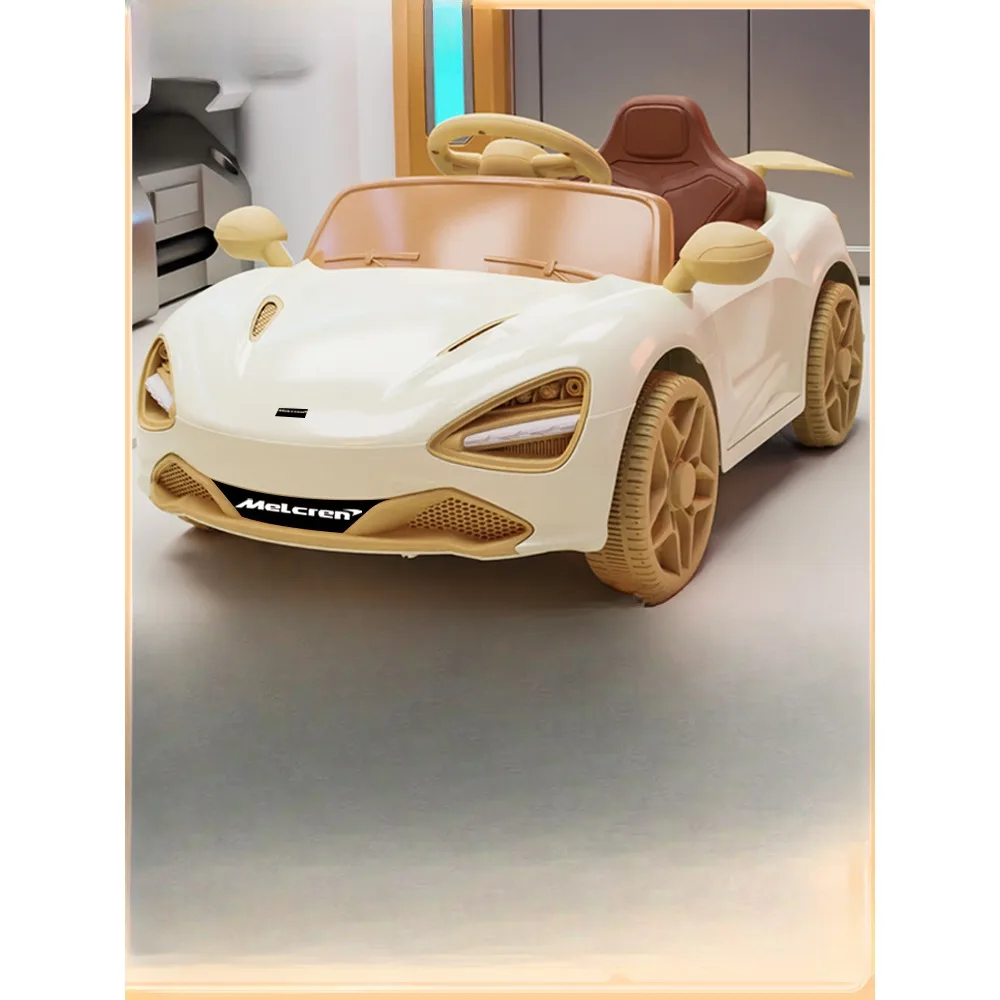 

Children's electric scooter, four-wheel car, can accommodate both male and female children, toy car, 1-3 year old baby remote co