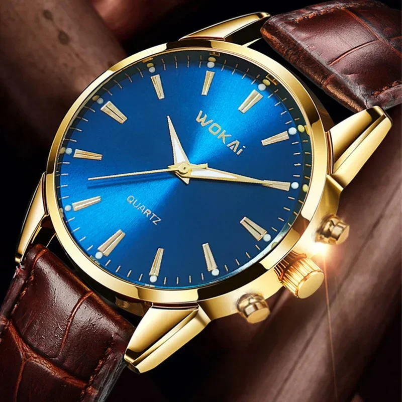 New Sentiment Watch Classic Retro Men and Women Belt Quartz Watch Relogios Masculino Montre Homme Watches for Men
