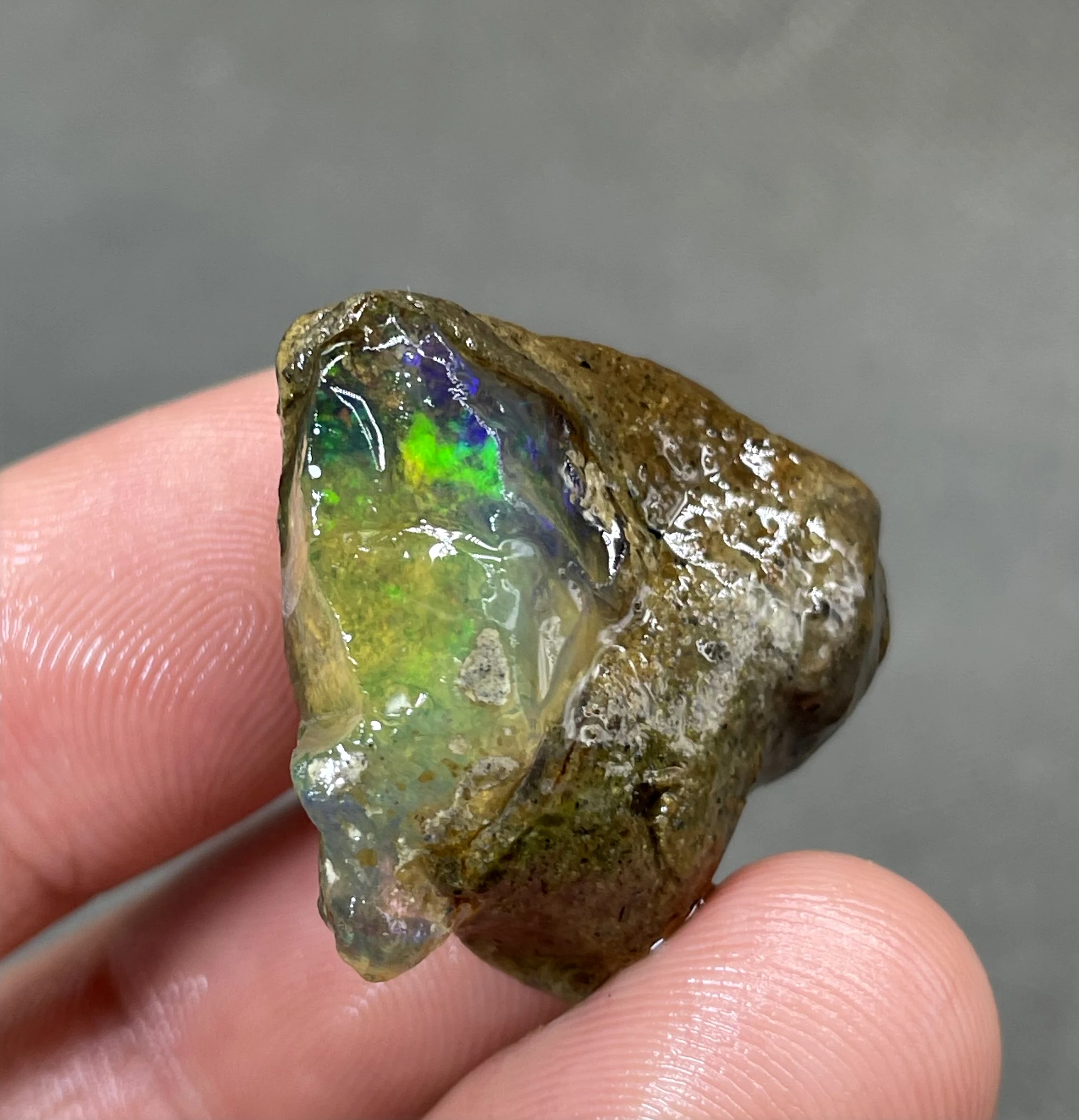 

BEST COLOR! 7g natural rare color Ethiopia water Opal gem mineral specimen stones and crystals healing crystals quartz