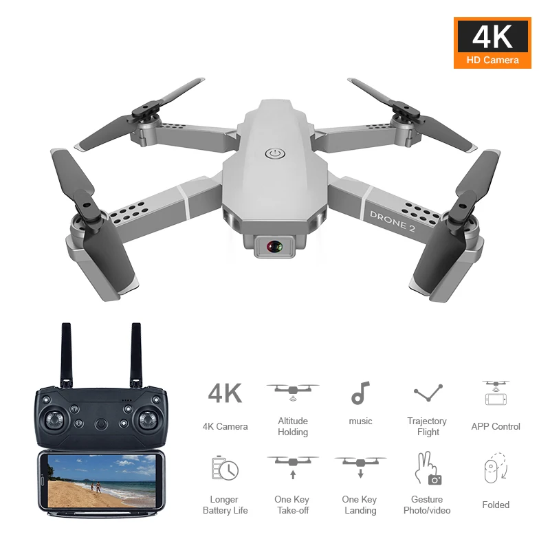 Drone Quadcopter 4k Profesional Wide Angle 4K WIFI Video Live Recording