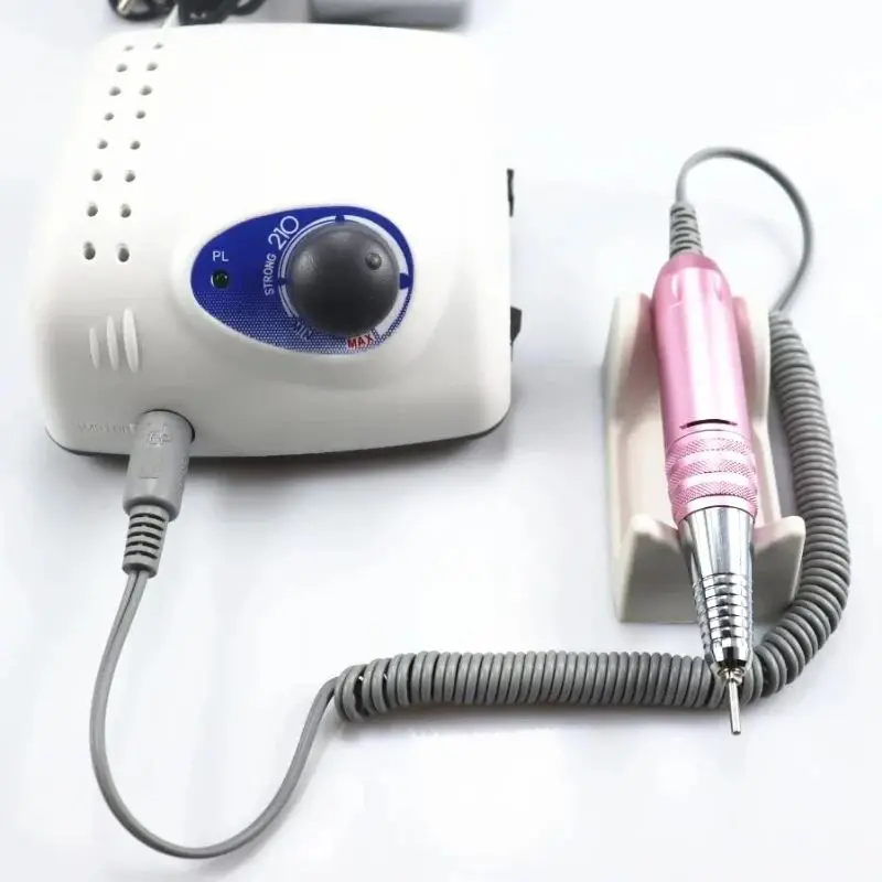 Strong 210 Nail Drill Machine Cutters Manicure Electric Micro-motor nail polish removal equipment Milling Nail File 5