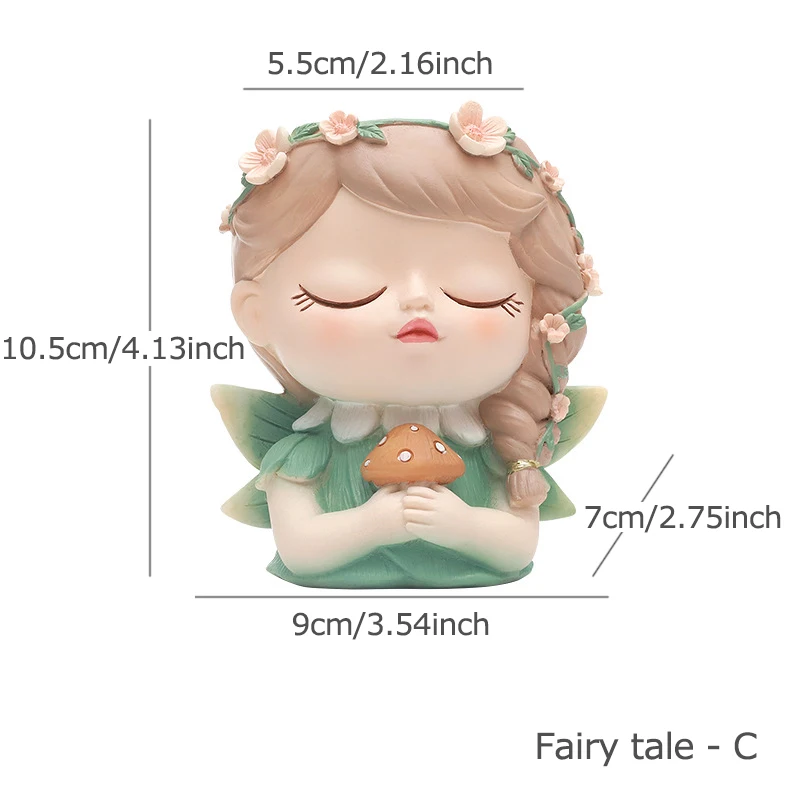Charming Girl Portrait Succulent Planter - Decorative Floral Pot