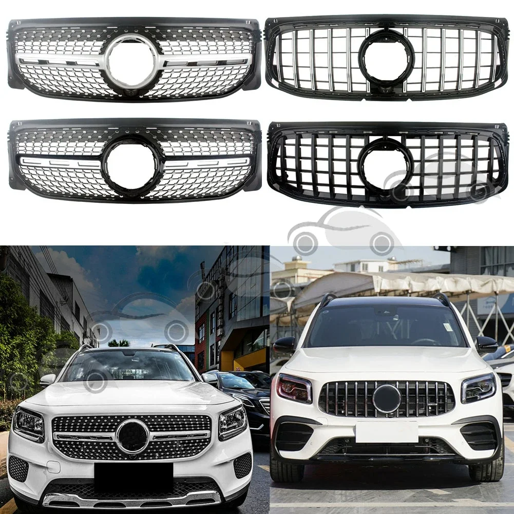 

Передний бампер, гоночный гриль, заготовка, решетка радиатора для Mercedes-Benz X247 GLB-Class 2020 2021 + Deluxe General