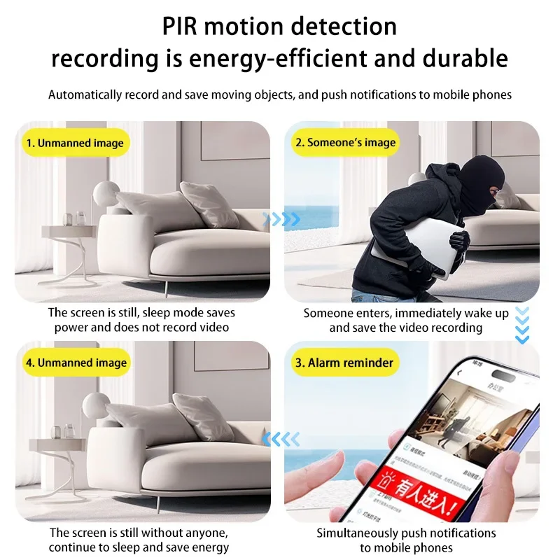 Xiaomi Mijia 1080P HD Wireless WiFi Camera Endurance Mini Version Remote Monitor Camcorders Security Home Monitor Night Version 2