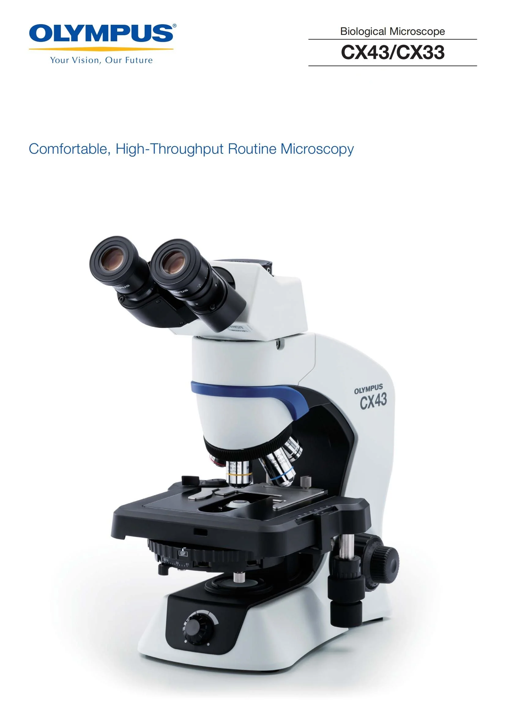 Original Binocular Optical System Olympus Biological Microscope 
