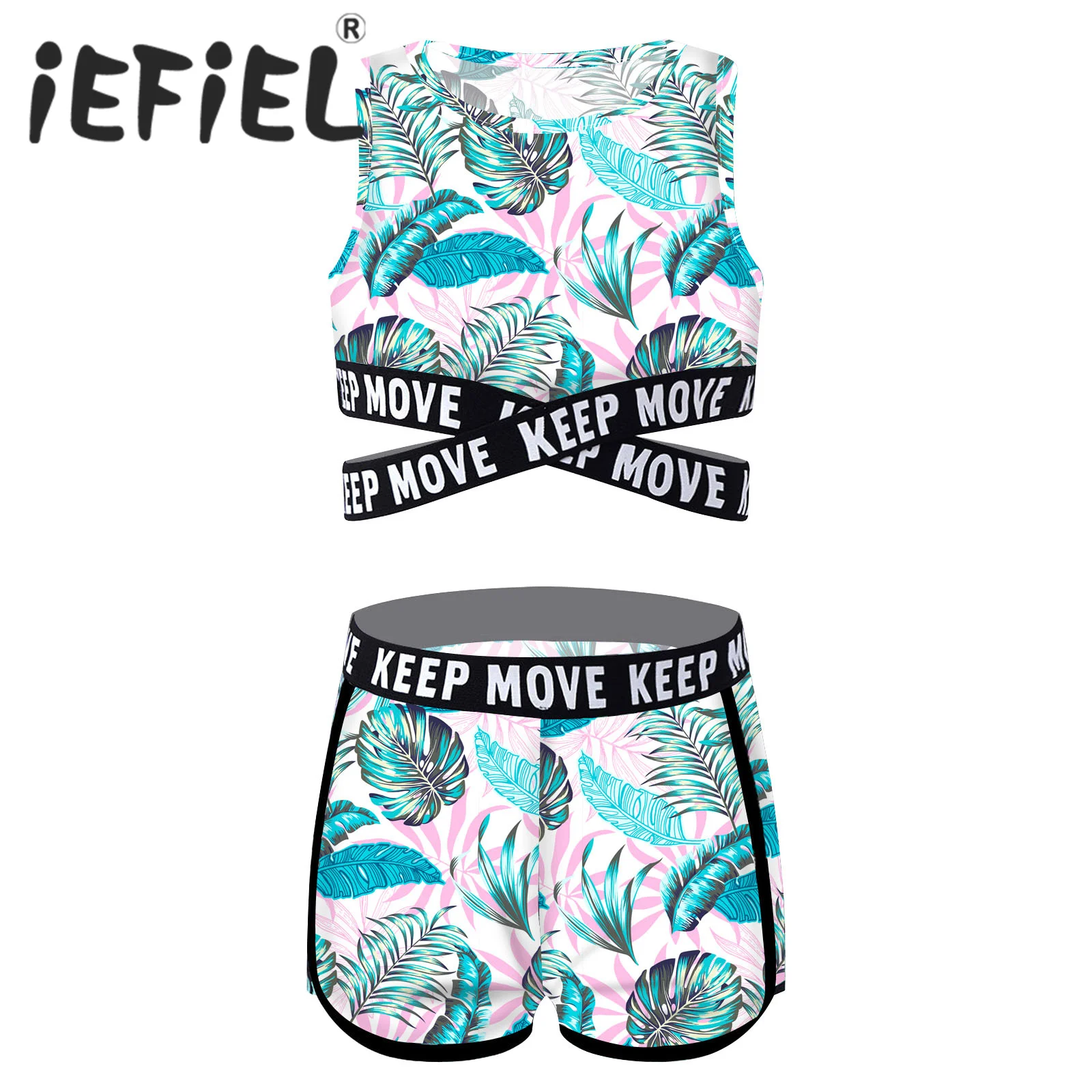 Kids Girls Swimwear Swimsuits Bikini Set Beachwear Outfits Biquini Set Children Teenage Summer Holiday Swimming Bathing Suits