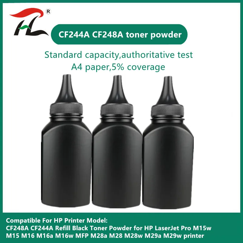 Refill Nero Polvere Di Toner Per Hp Cf248A 48A 248A Cf244A 244A Laserjet Pro M15W M15 M16 M16A M16W Mfp M28A M28 M28W M29A M29W