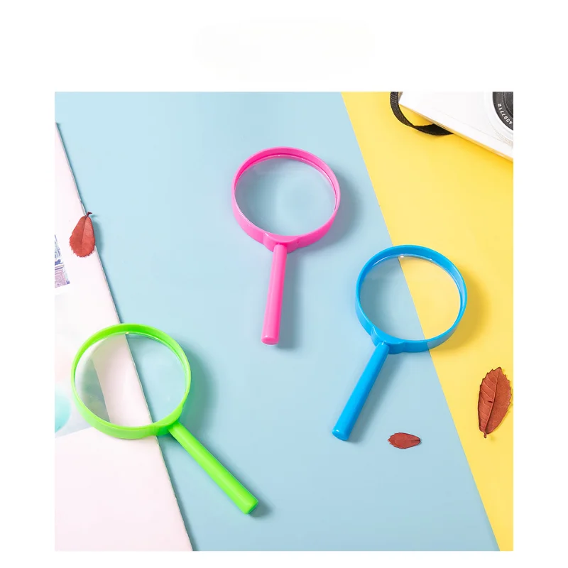 Plastic Stand Magnifier High-Grade Optical Lens Reading Multicolor For Child magnifying glass reading magnifier