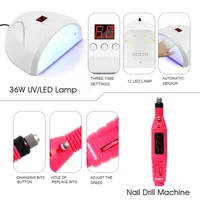 Nail Set Gel Nail Polish Set with UV LED Lamp Dryer Semi Permanent Gel Varnish Set Professional Nail Art Tools Kit Manicure Set 2