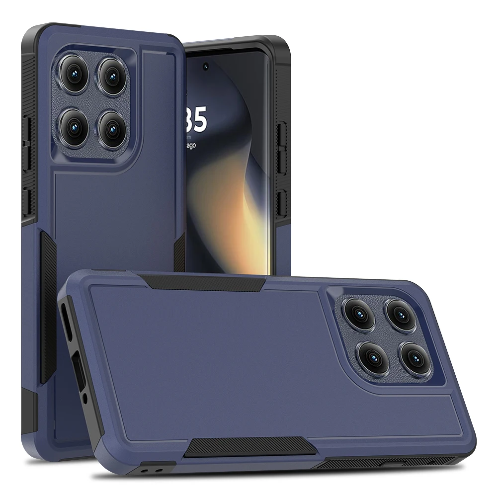 Heavy Duty Armor Protect Rugged Phone Case - 2-in-1 Shockproof Cover with PC+TPU Material