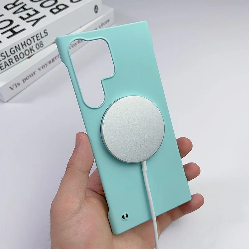 Fashion Frameless Magnetic Slim Case with Magsafe Wireless Charging – PC Hard Cover