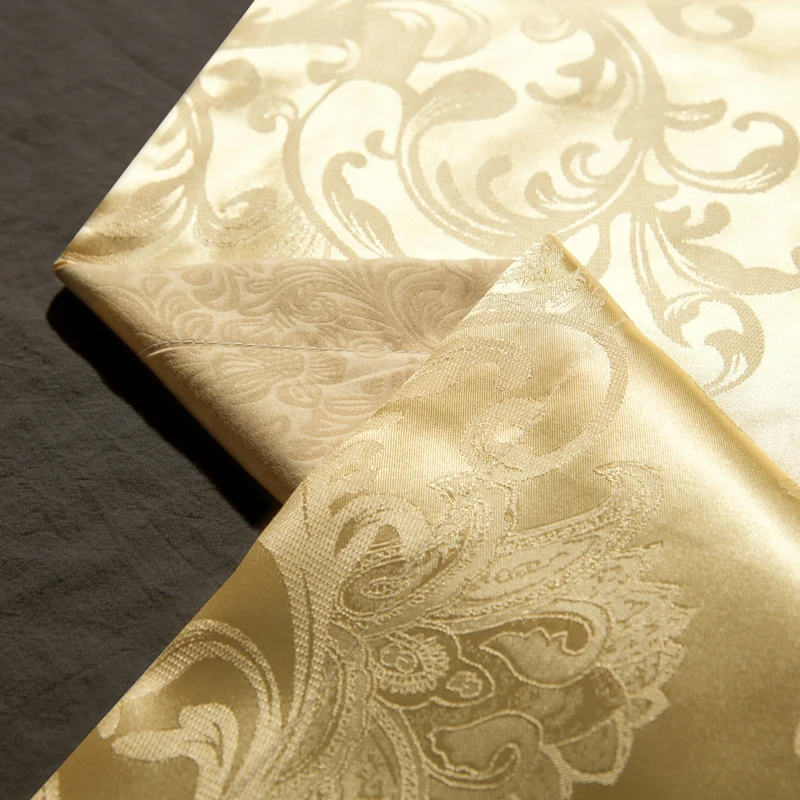Kuup Satin Jacquard Cool Summer 120/150/180Cm Long Pillowcase Embossed Pillow Case Cover Luxury Satin Fabric Home Textile 1pcs