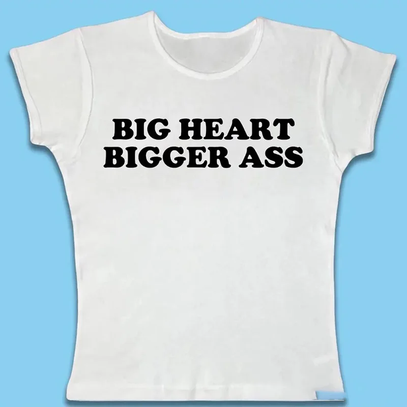 

Summer Retro Y2K Women's Street Clothing Short Top Punk Girl Letter Short Sleeve High Street Leisure Harajuku Gothic Baby Tshirt