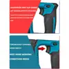 Brushless Electric Hammer Drill 4800ipm Rechargeable Cordless Rotary Hammer Drilling and Chiseling Tool for Makita 18V Battery 5