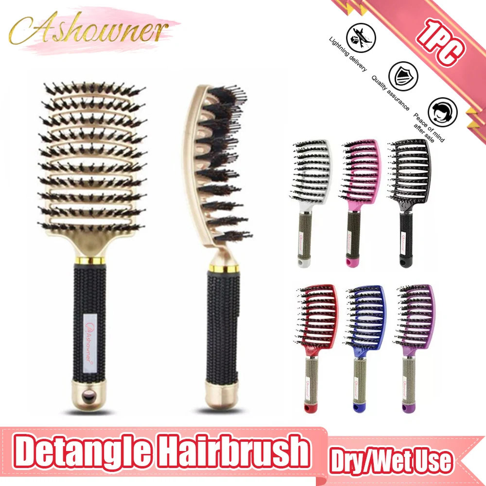 Detangle Hairbrush Professional Women Comb Wet Hair Brush Massage Comb