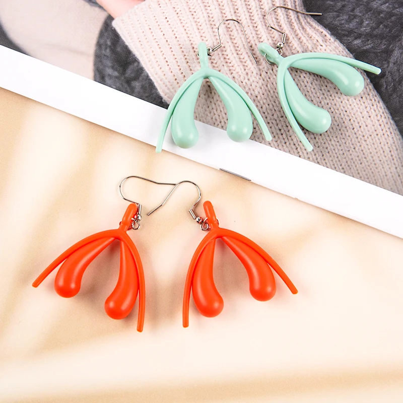 Drop Earrings Dangle Earrings New Fashion Clitoris Earrings For Women Minimalist Colorful Drop Earrings Jewelry Gift